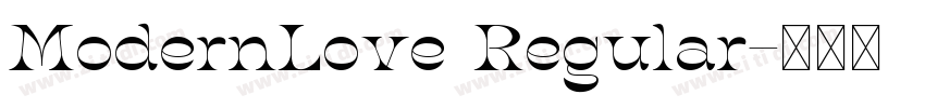 ModernLove Regular字体转换